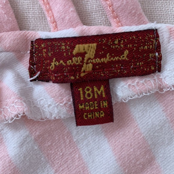 7 For All Mankind Stripe Peplum Tank - Picture 7 of 8